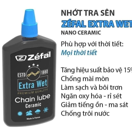                                      Dầu tra xích sên xe đạp cao cấp Zefal                                