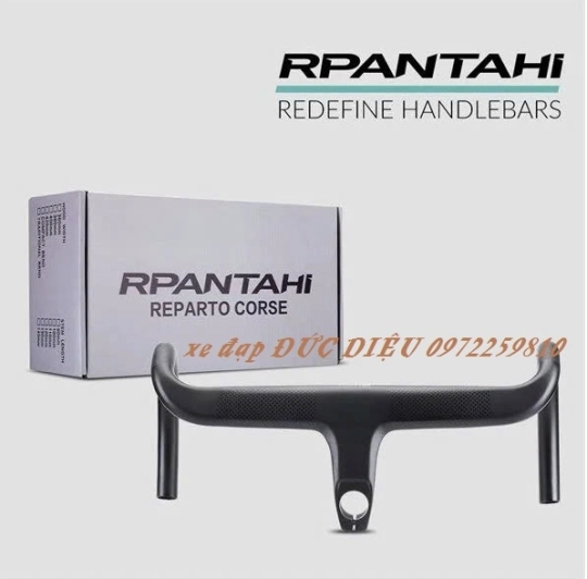                                      Ghi đông cong xe đạp liền potang carbon Rpantahi                                